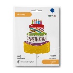 Obrázok z Foliový balónik Happy Birthday národeninový dort, 58 cm