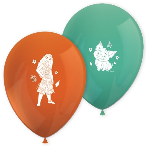 Levně Latexové balonky Odvážná Vaiana 28 cm, 8 ks