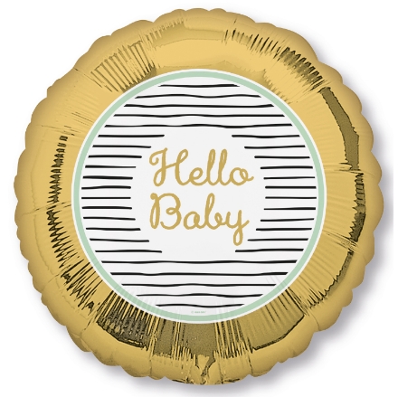 Obrázek Foliový balonek Hello Baby, 43 cm