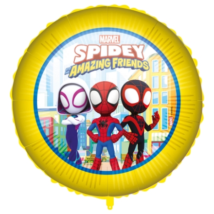 Obrázek Foliový balonek kruh Spidey a jeho přátelé s těžítkem, 45 cm