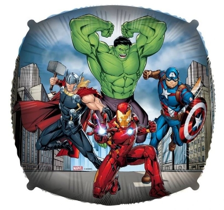 Picture of Square Avengers Foil Balloon with Weight, 45 cm