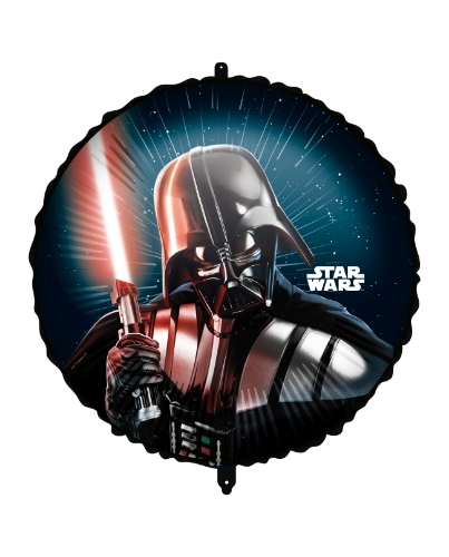Levně Foliový balonek Star Wars Darth Vader se stuhou a závažím, 46 cm