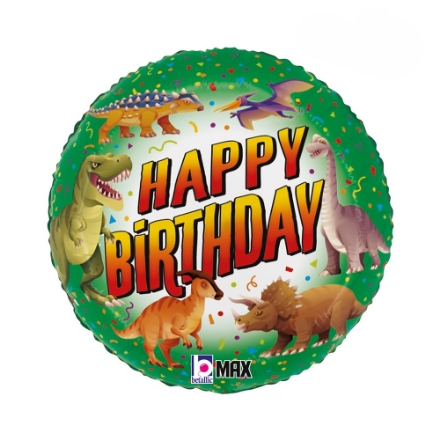 Obrázek Foliový balonek Dinosaur Happy Birthday  45 cm 