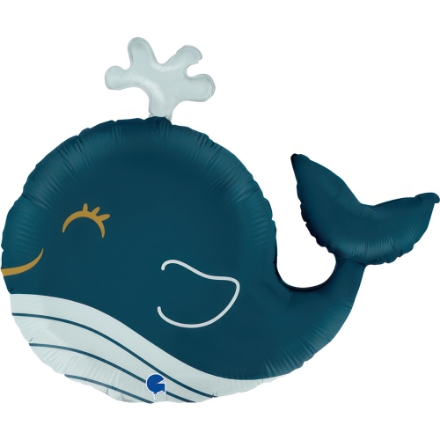 Picture of Whale-shaped foil balloon, 66 cm