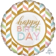 Obrázek Foliový balonek Jumbo Pastel Happy Birthday, 71 cm