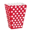 Obrázok z Červené krabičky na popcorn s puntíky, 8 ks