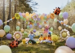 Obrázek z Foliové balonky na girlandy barevné sedmikrásky 65 cm, 4 ks 