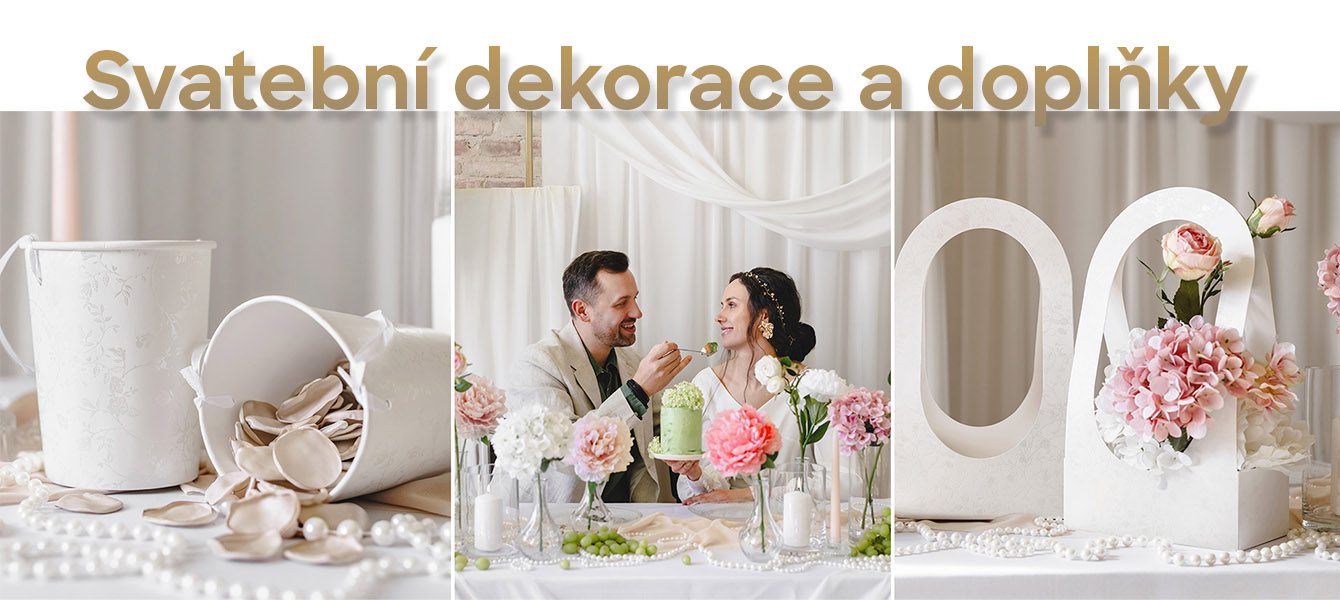 Dekorace na svatbu za super ceny
