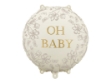 Obrázok z Fóliový balonik Kruh béžový Oh Baby, 45 cm