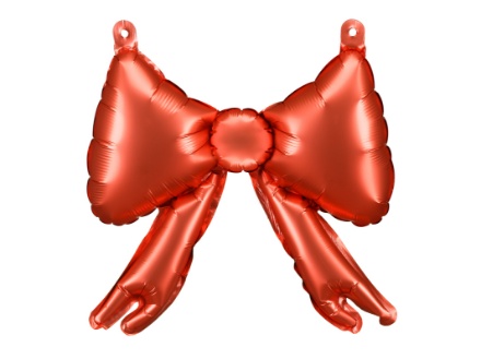 Picture of Red Bow Foil Balloons for Garlands, 25 cm