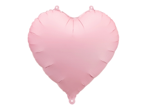 Levně Foliový balonek srdce Macaron růžová, 45 cm