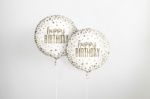 Obrázek z Foliový balonek Happy Birthday Gold Confetti, 45 cm 