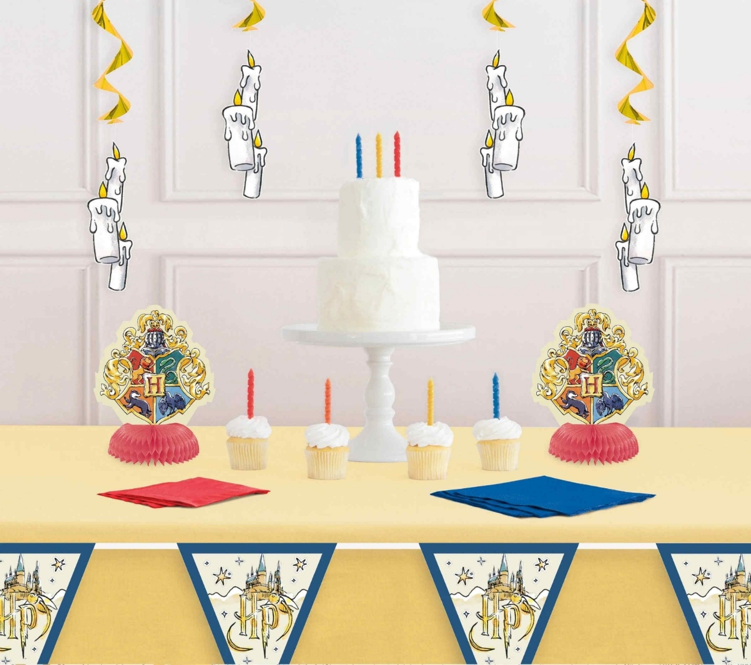 Dekorační sada Harry Potter Bradavické koleje, 7 ks