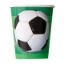 Obrázek Papírové kelímky Fotbal 3D 266 ml – 8 ks