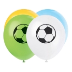 Obrázek z Latexové balonky 3D Fotbal 30 cm - 8 ks 