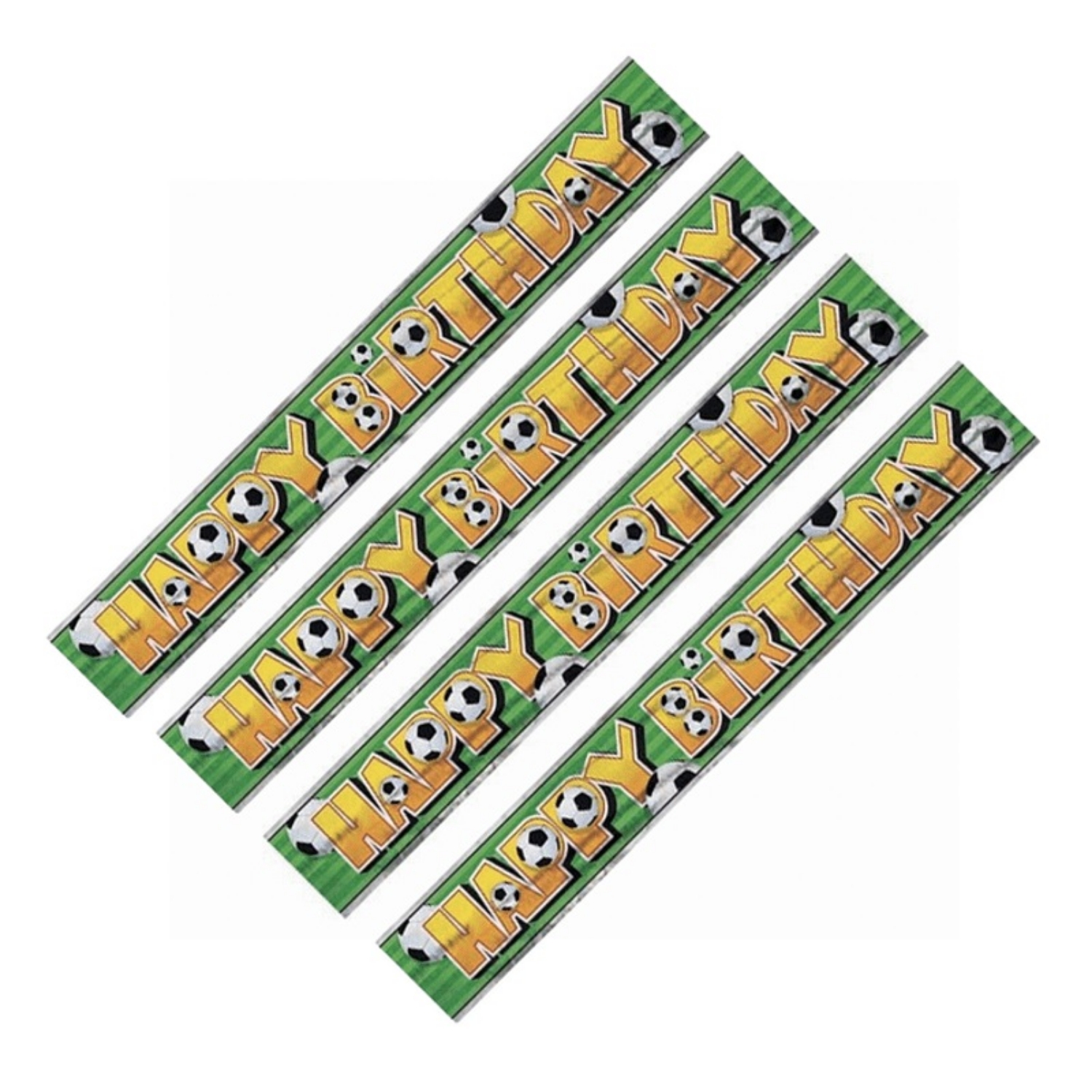 Narozeninový banner 3D Fotbal 365 cm