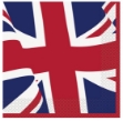 Obrázok z Papierové obrúsky Britská vlajka 33 × 33 cm – 16 ks