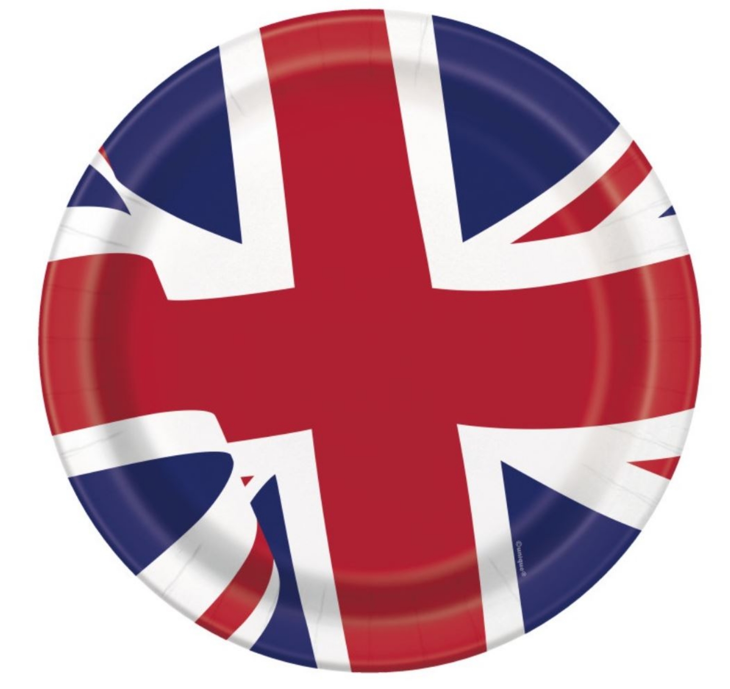 Levně Papírové talíře Britská vlajka 23 cm – 8 ks