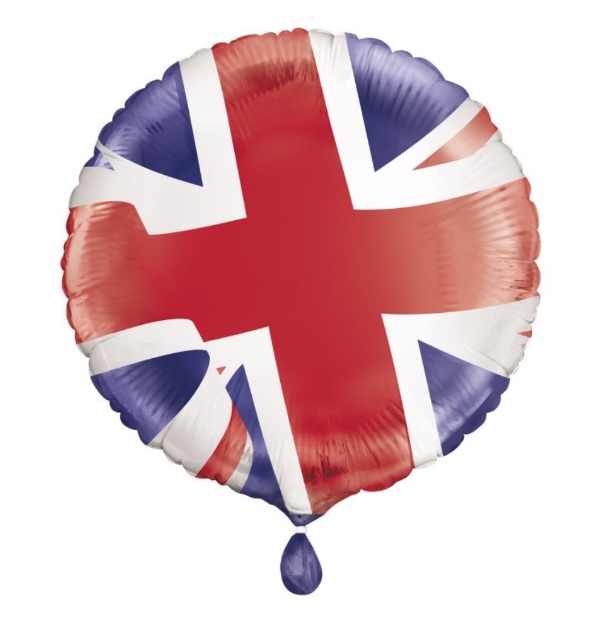 Obrázek z Fóliový balónek Britská vlajka 45 cm 