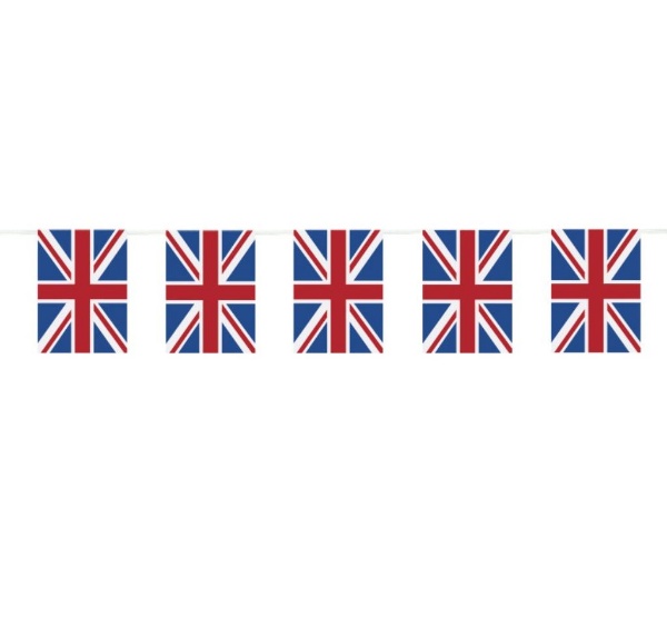 Vlaječková girlanda Britská vlajka 10 m