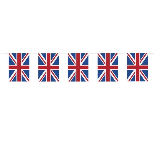 Obrázek z Vlaječková girlanda Britská vlajka 10 m 