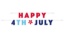 Obrázok z Banner Happy 4th of July – 2 ks, 260 cm