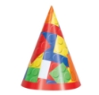 Obrázok z Papierové klobúčiky Stavebné kocky 16 cm - 8 ks