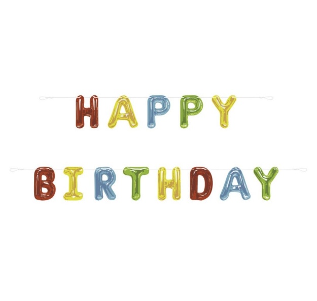 Obrázek z Banner Happy Birthday – 2 ks, 270 cm 