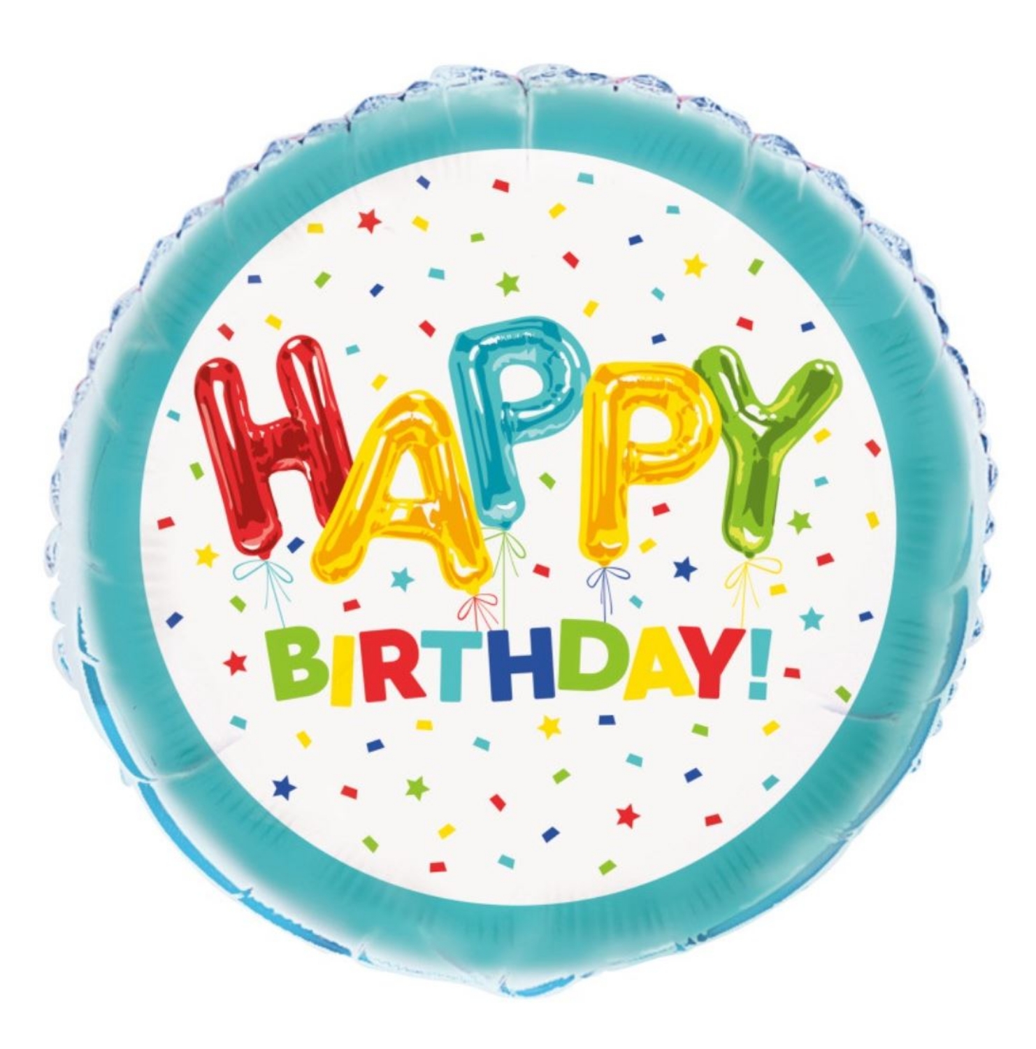 Fóliový balónek Happy Birthday s balónky 45 cm