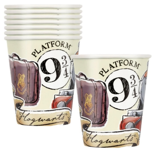 Papierové poháre Harry Potter 266 ml - 8 kusov