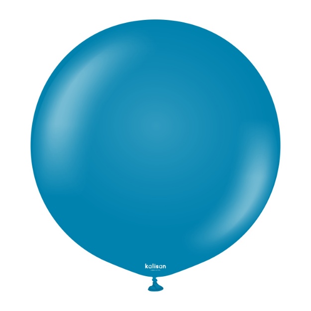 Obrázok z Balónik tmavo modrý, Retro Deep Blue 60 cm/24"