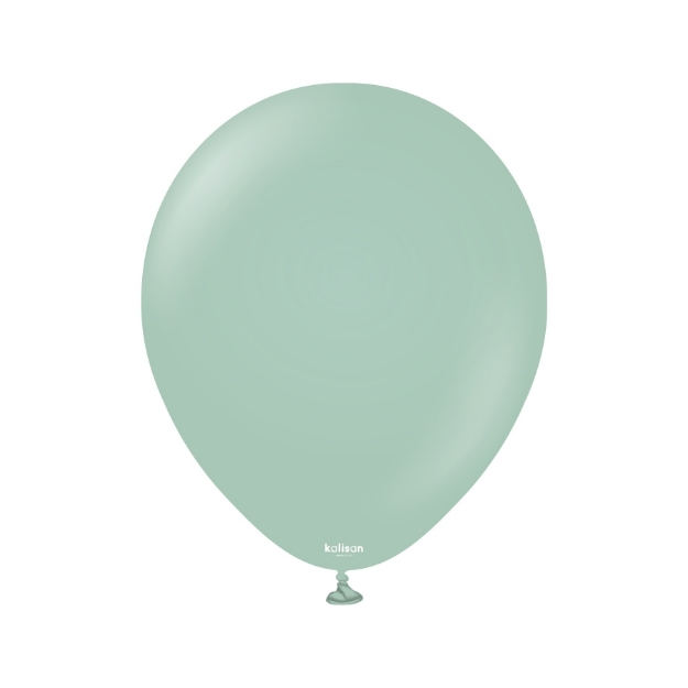 Obrázek Balonky ledově zelené, Retro Winter Green 13 cm/5" – 100 ks