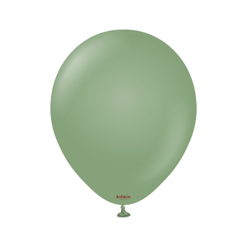 Levně Balonky eukalyptově zelené, Retro Eucalyptus 13 cm/5" – 100 ks