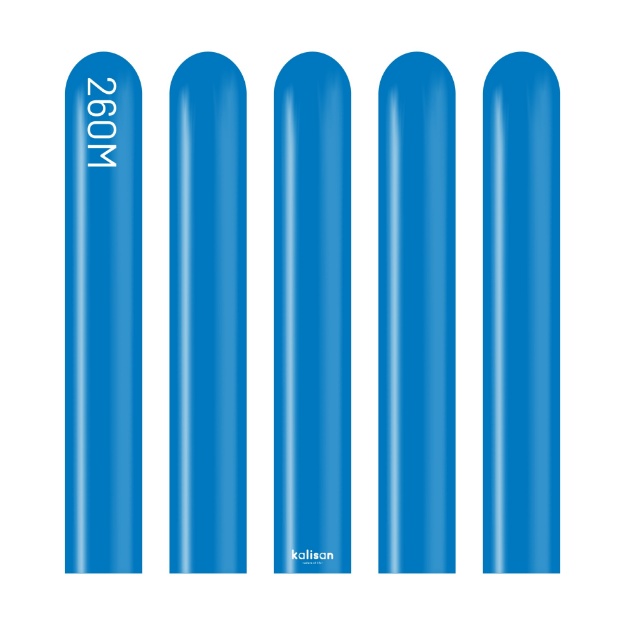 Obrázek Modelovací balonky modré, Standard Blue 260M – 100 ks