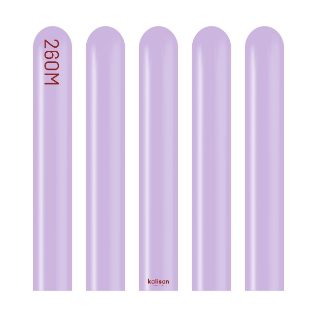 Obrázek Modelovací balonky světle fialové, Standard Lilac 260M – 100 ks