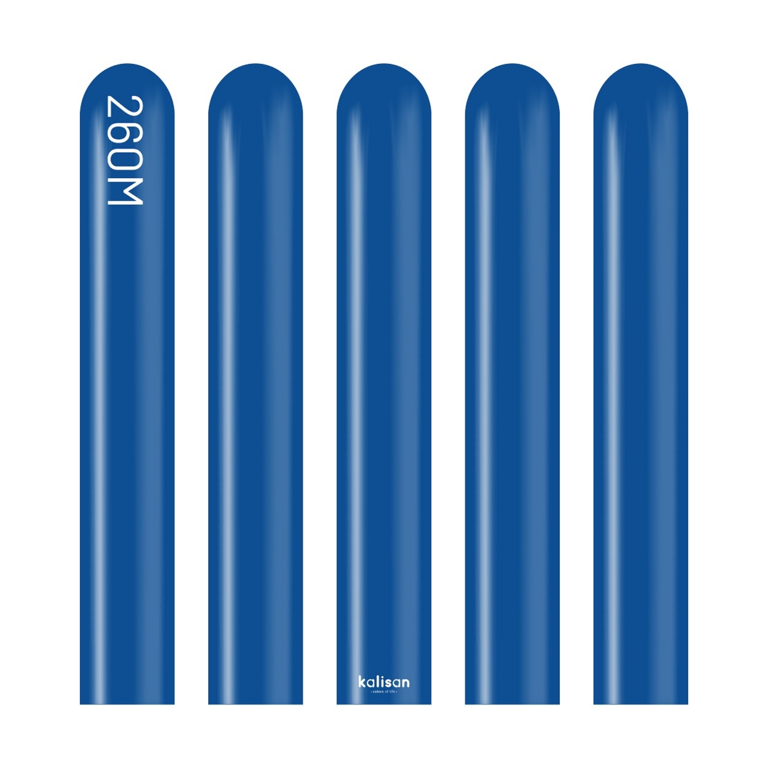 Modelovací balonky tmavě modré, Standard Dark Blue 260M – 100 ks
