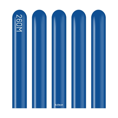Levně Modelovací balonky tmavě modré, Standard Dark Blue 260M – 100 ks