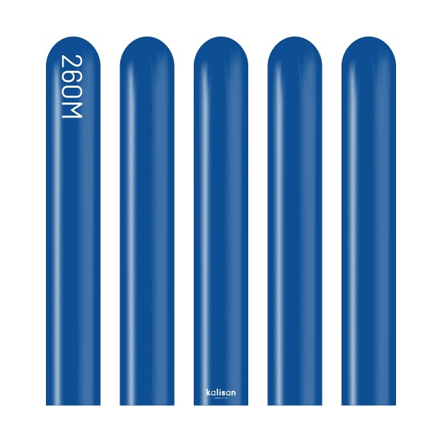 Obrázek z Modelovací balonky tmavě modré, Standard Dark Blue 260M – 100 ks 