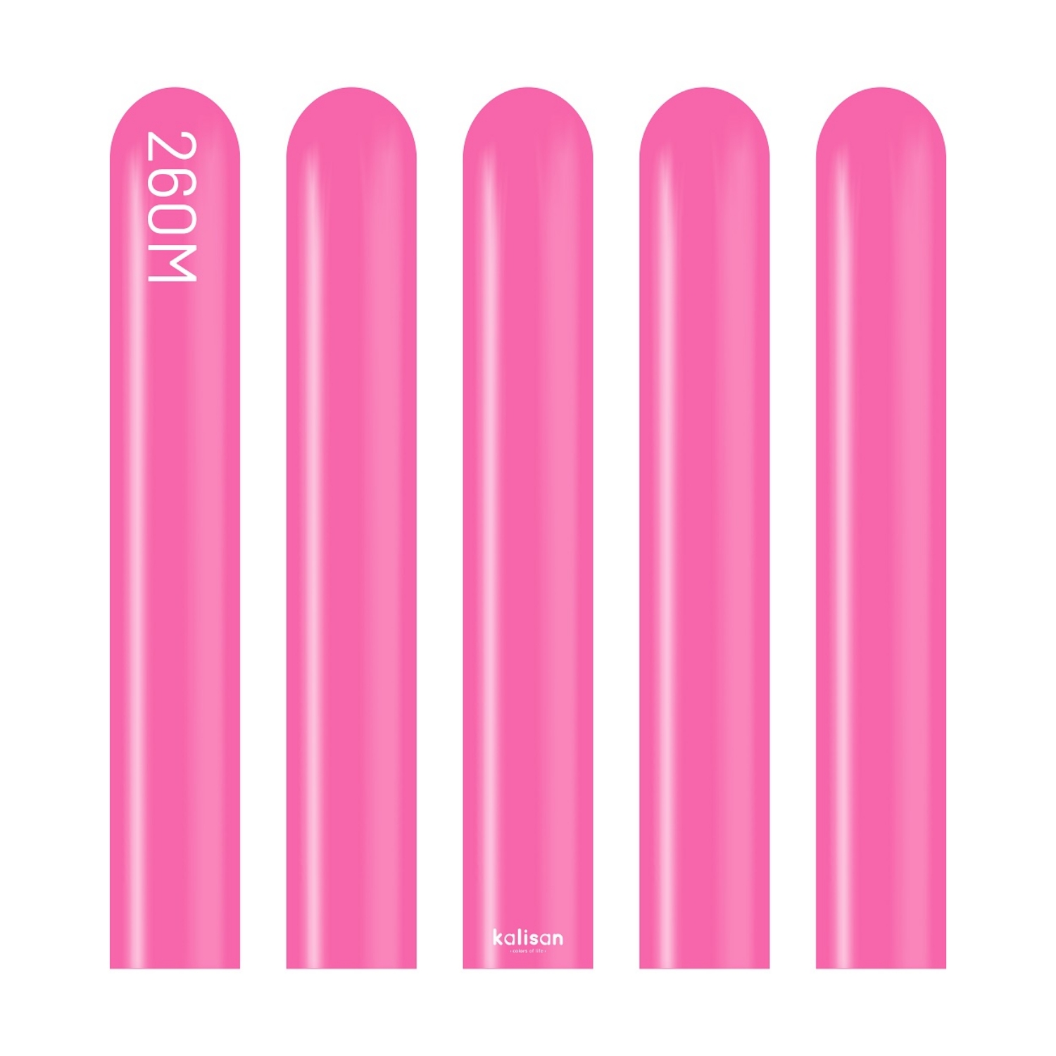 Modelovací balonky tmavě růžové, Standard Fuchsia 260M – 100 ks