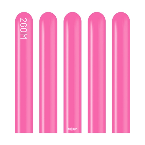 Levně Modelovací balonky tmavě růžové, Standard Fuchsia 260M – 100 ks