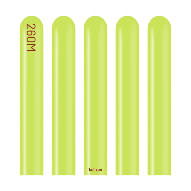 Obrázek z Modelovací balonky světle zelené, Standard Lime Green 260M – 100 ks 