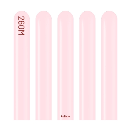 Obrázek Modelovací balonky světle růžové, Standard Light Pink 260M – 100 ks
