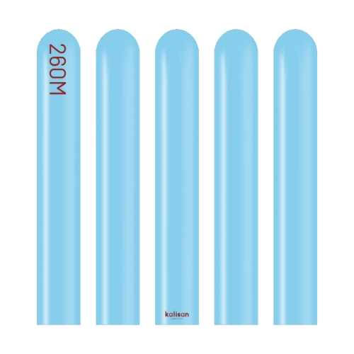 Levně Modelovací balonky světle modré, Standard Baby Blue 260M – 100 ks
