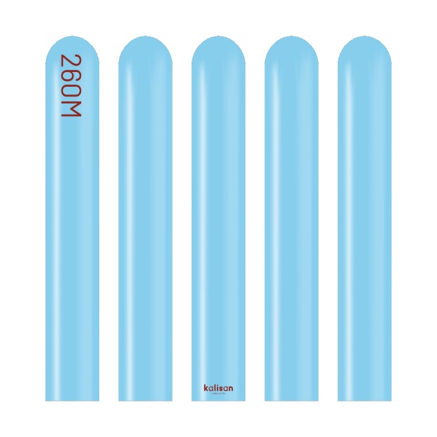 Obrázek Modelovací balonky světle modré, Standard Baby Blue 260M – 100 ks