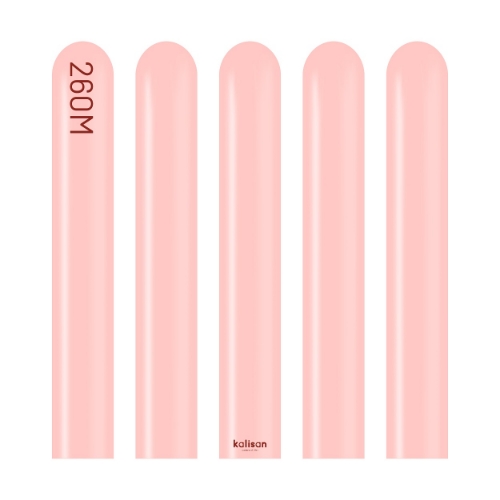 Levně Modelovací balonky světle růžové, Standard Baby Pink 260M – 100 ks