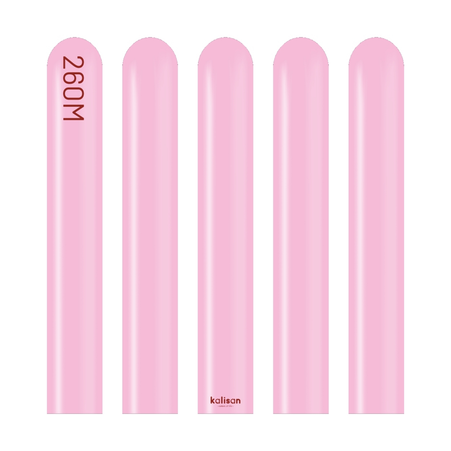 Modelovací balonky růžové, Standard Candy Pink 260M – 100 ks