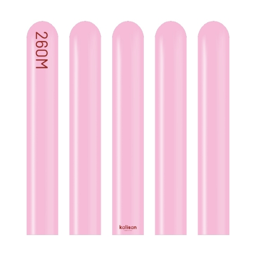 Levně Modelovací balonky růžové, Standard Candy Pink 260M – 100 ks