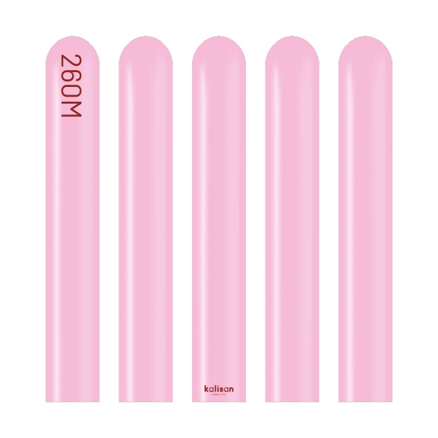 Obrázok z Modelovacie balóniky ružové, Standard Candy Pink 260M – 100 ks