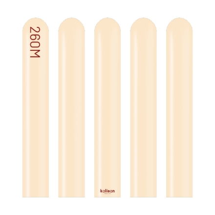 Obrázek Modelovací balonky pudrové, Standard Blush 260M – 100 ks