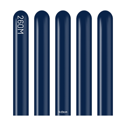 Obrázek Modelovací balonky tmavě modré, Standard Navy 260M – 100 ks